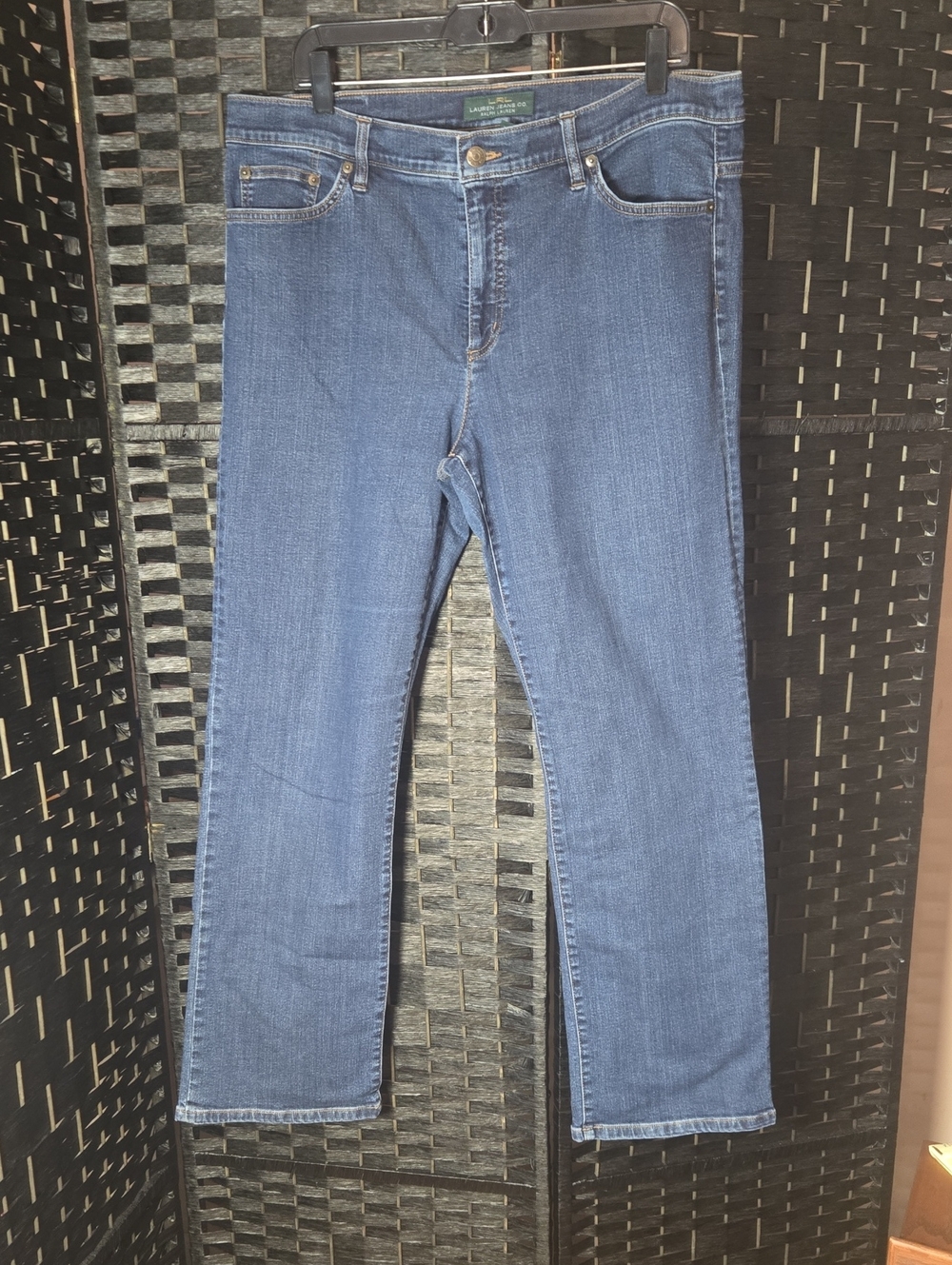LRL Ralph Lauren Medium Classic Straight Blue Jeans Womens 16